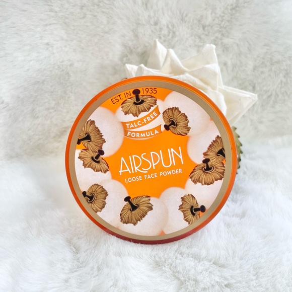 New w/tag AIRSPUN TALC-FREE LOOSE FACE POWDER HIDES lines, wrinkles & blemishes - Picture 1 of 3